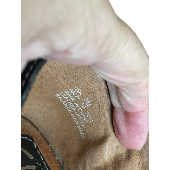 Clarks Black Lea Diamond Hart Peep‎ Toe Heels 85321 - 8 M Career Office - Picture 15 of 16